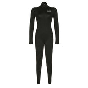 High Elasticity Sports Slim-fitting Sexy Sports Long Sleeve Jumpsuit