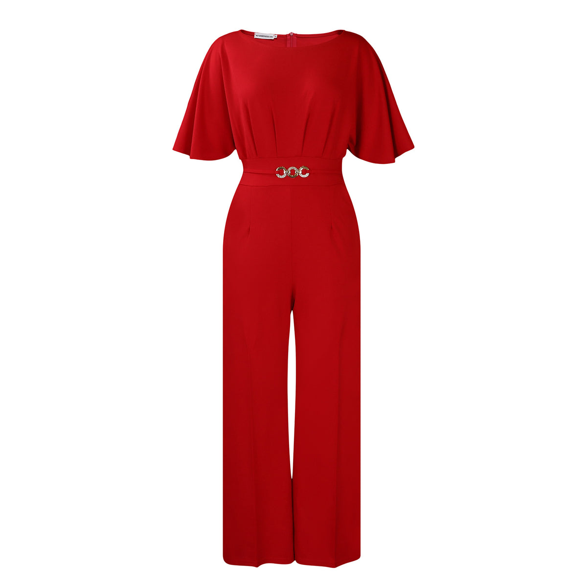 Elegance Plus Size High Waist Wide Leg Jumpsuit