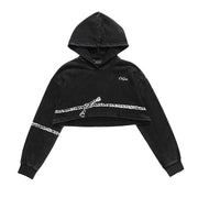 Dark Gothic Distressed Hooded Sweater