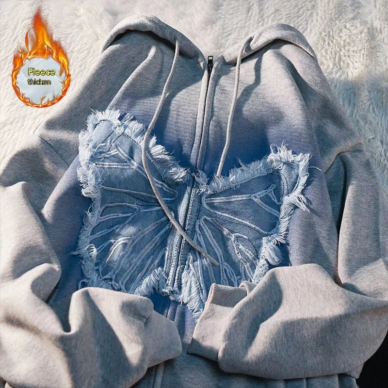 Women's Gradient Trendy Hooded Pullover Sweater