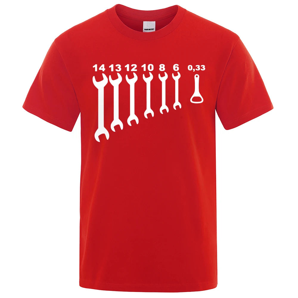 Men's Funny Car Repair Engineer Cotton T-Shirt