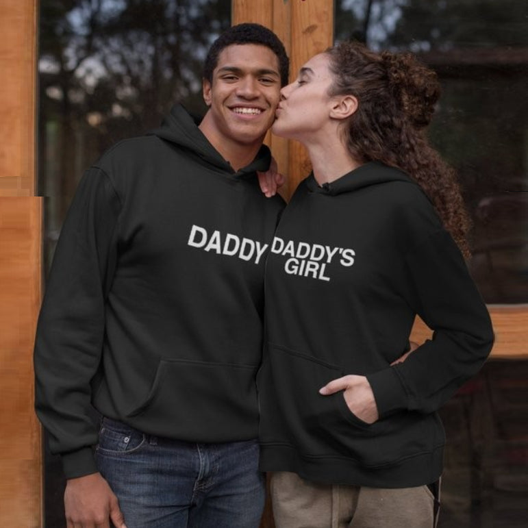 Daddy's Girl Matching Couple Hooded Sweatshirt