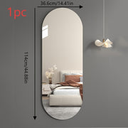 High-definition self-adhesive acrylic full-length mirror wall mount