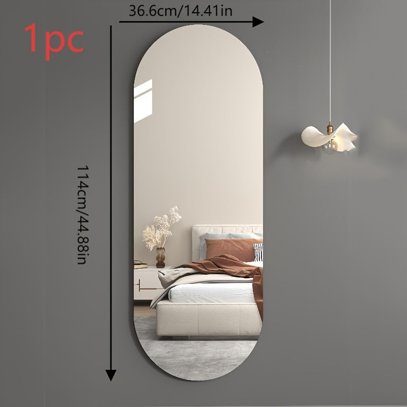 High-definition self-adhesive acrylic full-length mirror wall mount