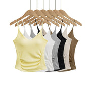 Womens Tank Top With Chest Pads Bodycon Style