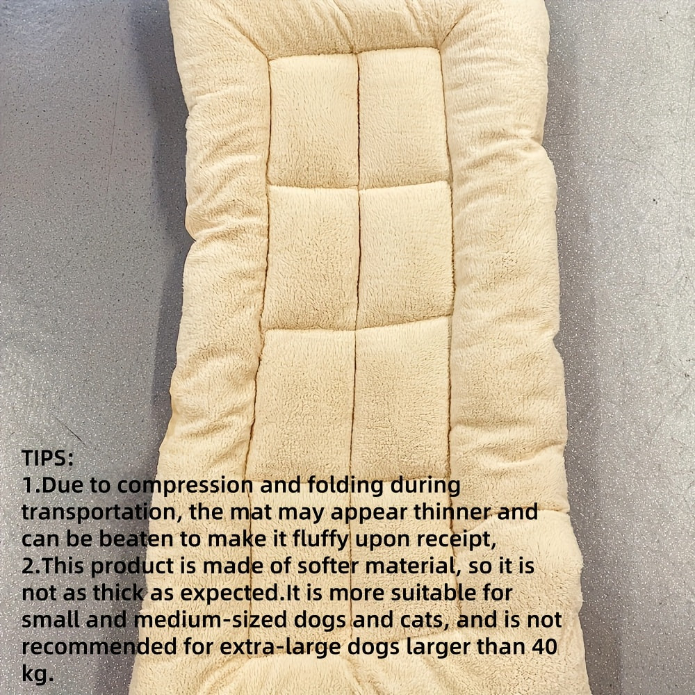 Extra Large Dog Bed - Ultra-Soft Plush Pet Mattress With Non-Slip Bottom, All-Season Cushioned Bed For Large, Medium, Small Dogs - Heavy Duty Up To 40Kg/88Lbs - Easy-Clean Polyester Bedding For & -...