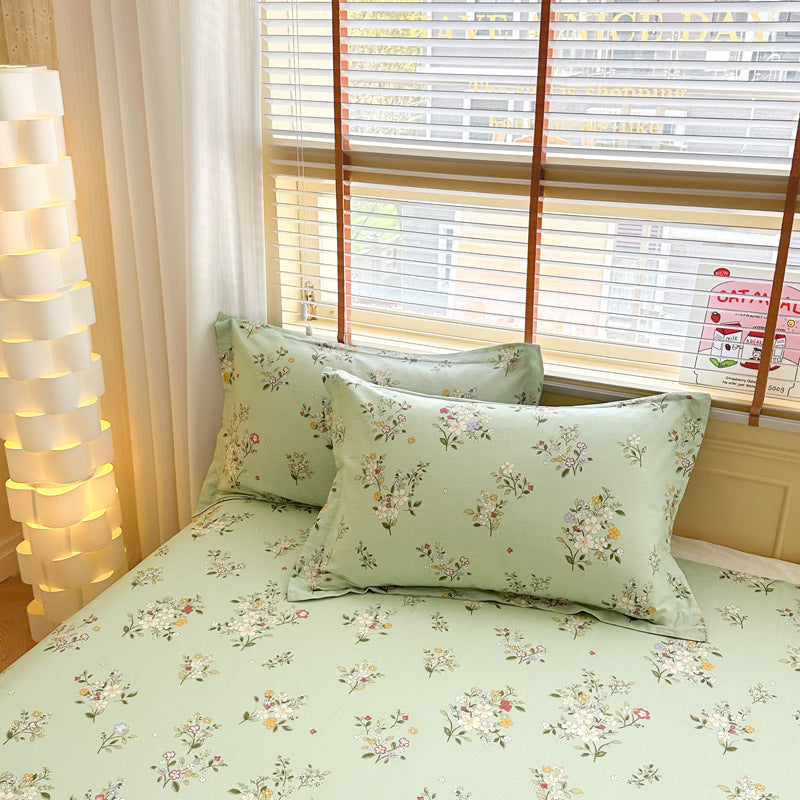 100% Cotton Twill Pillowcases Pair, Reactive Dyeing, Modern Minimalist