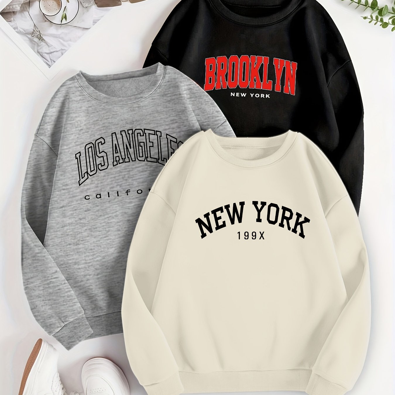 Plus Size Loose Fit Pullover Sweater for Winter and Autumn