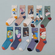 Vibrant Cartoon Socks for Women