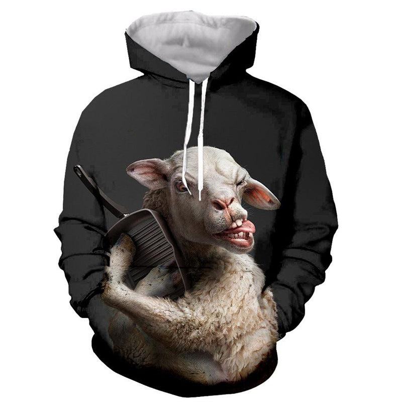 Men's 3D Printed Casual Hooded Sweatshirt