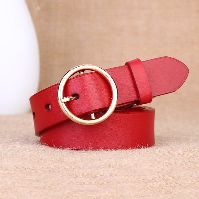Elegant Round Buckle Belt for Men