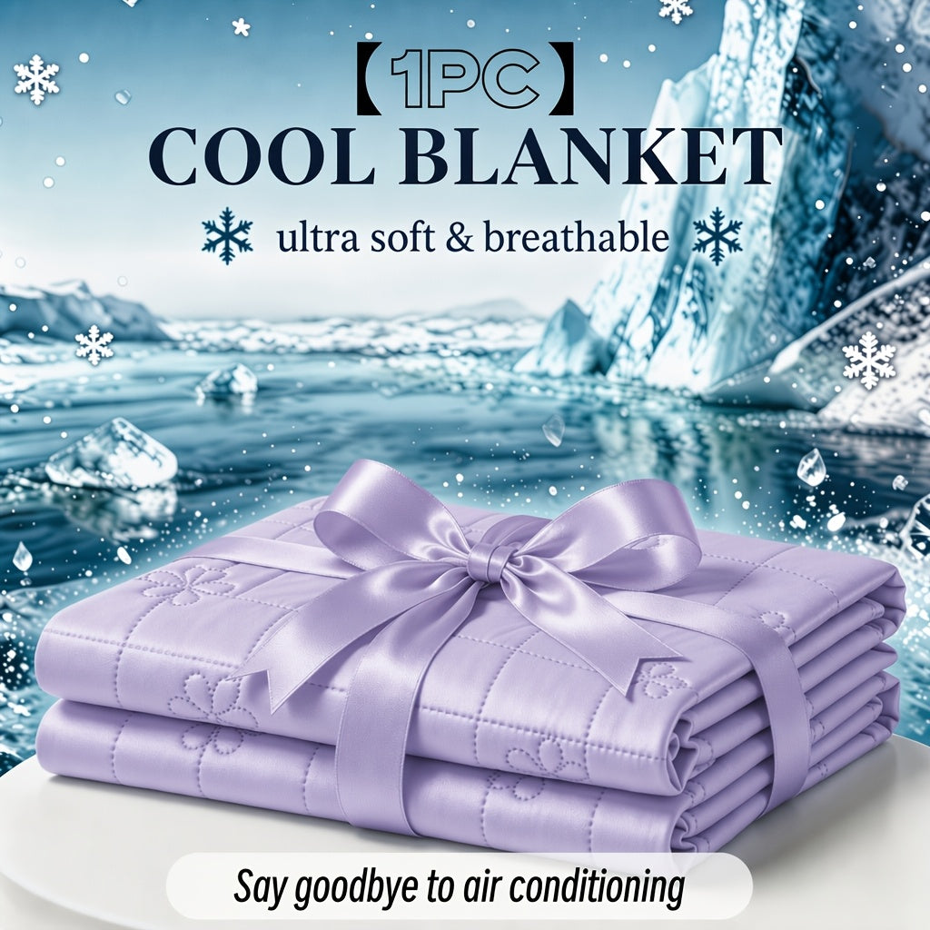 Bamboo Fiber Cooling Blanket, Single-Piece, Machine Washable