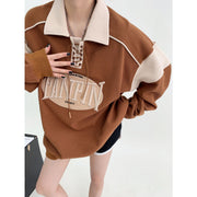 Cozy Waffle Knit Long Sleeve Pullover Sweater