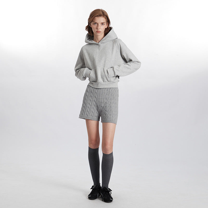 Women's Cozy Fleece Hooded Pullover Winter Sweater