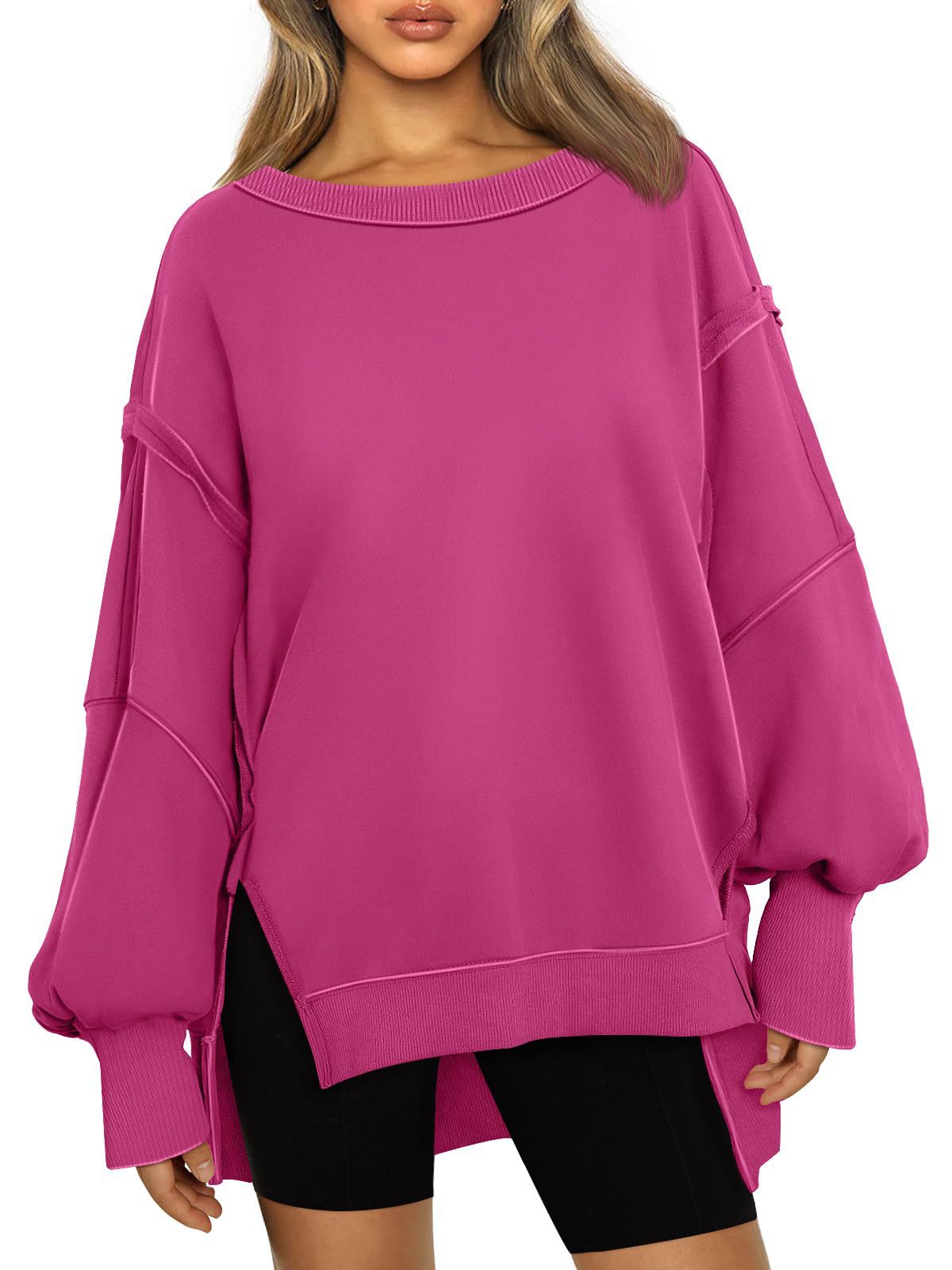 Women's Cozy Hooded Round-Neck Casual Sweatshirt