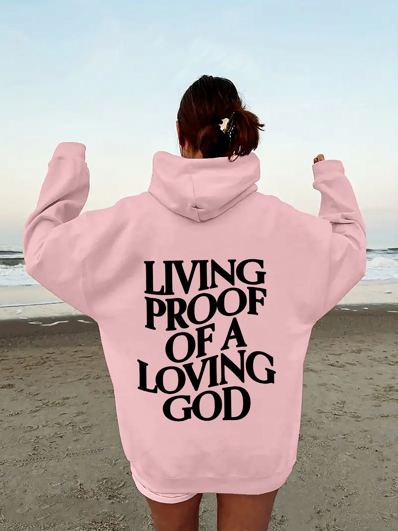 Women's Cozy Brushed Fleece Hoodie - Solid Pullover Sweatshirt