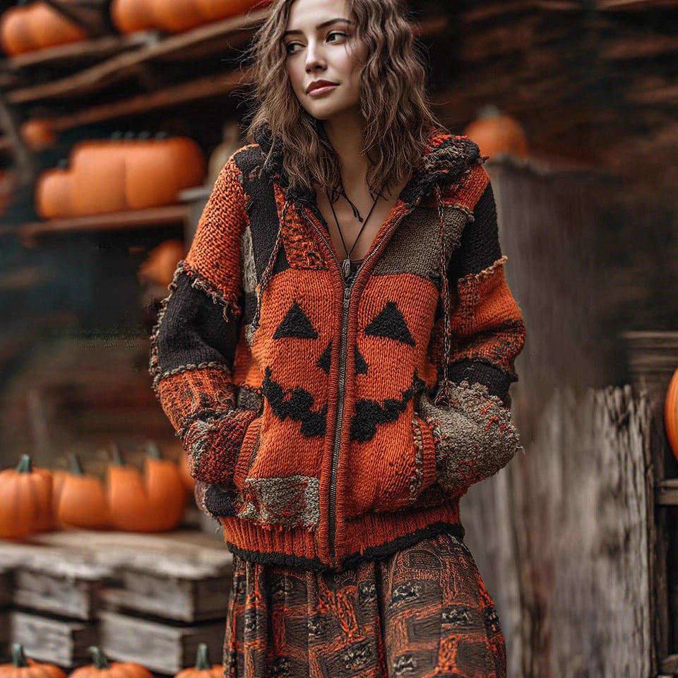 European and American Style Halloween Knitted Sweater