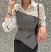 Korean Style Slim-Fit Commute Shirt for Women