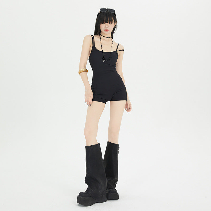 American Hot Girl Jumpsuit Women's Sweet And Spicy Casual Sling