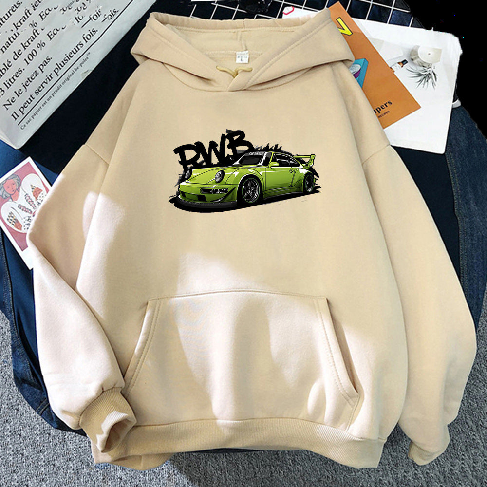 Initial D Porsche RWB Graphic Hoodie - Cozy Streetwear Sweatshirt