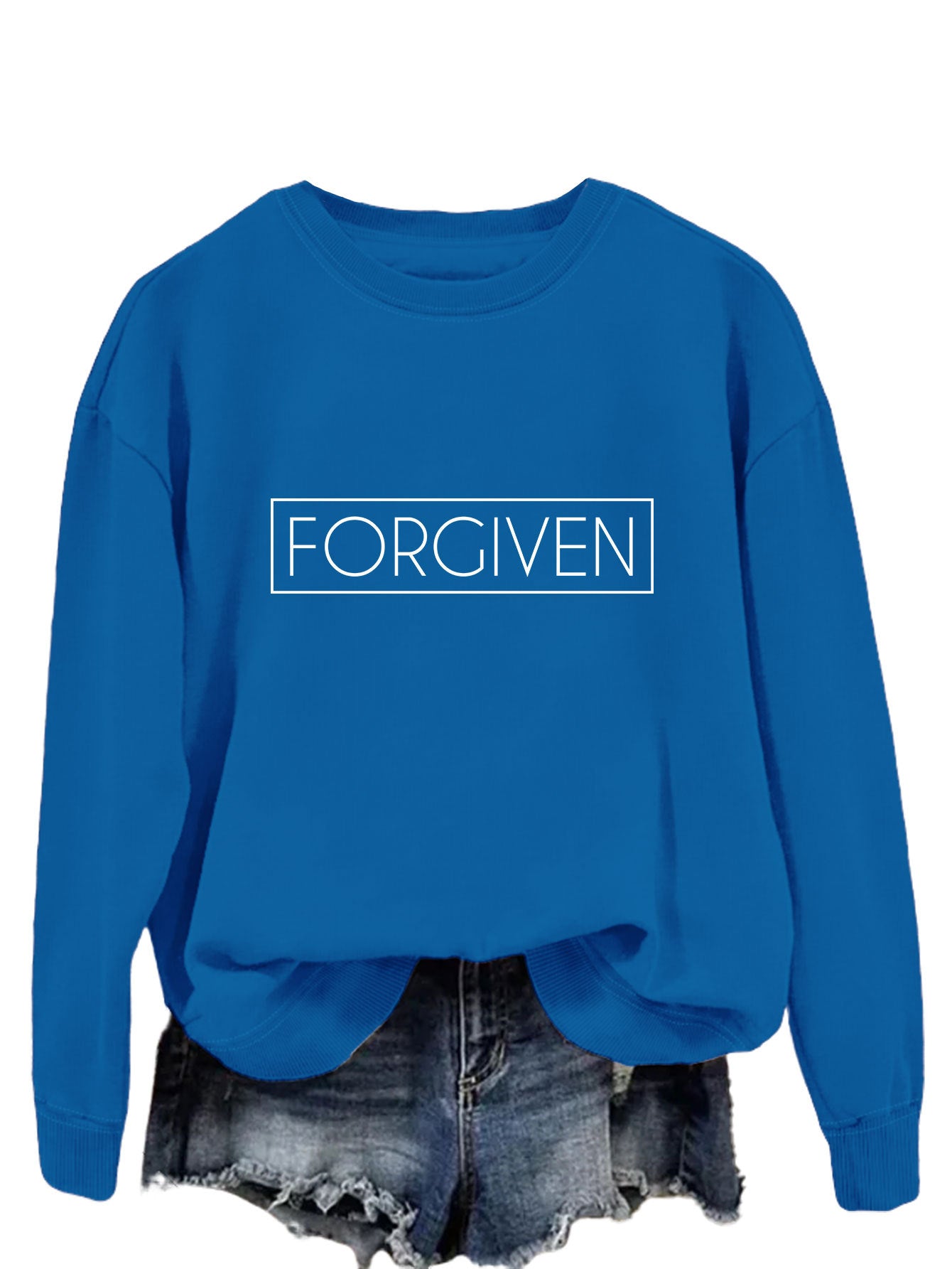 Trendy Loose Long Sleeve Printed Sweatshirt