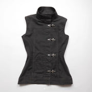 Retro Japanese‑Style Sleeveless Vest – Off‑Shoulder Trendy Top