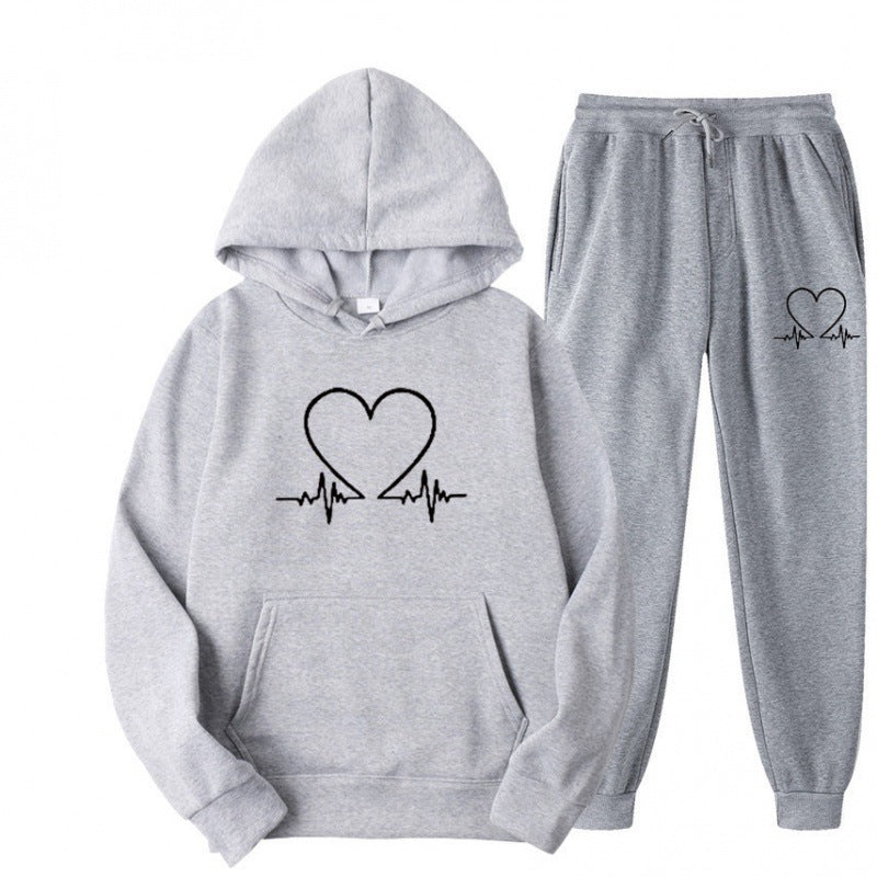 Cozy Fleece Hooded Sweatshirt & Jogger Set