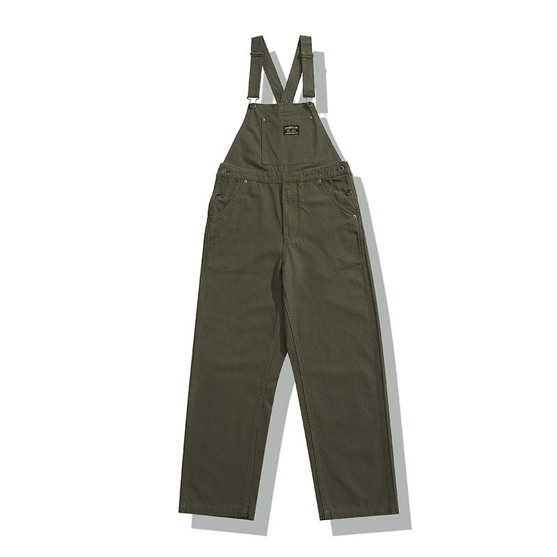 Japanese Workwear Canvas Overalls for Casual Style