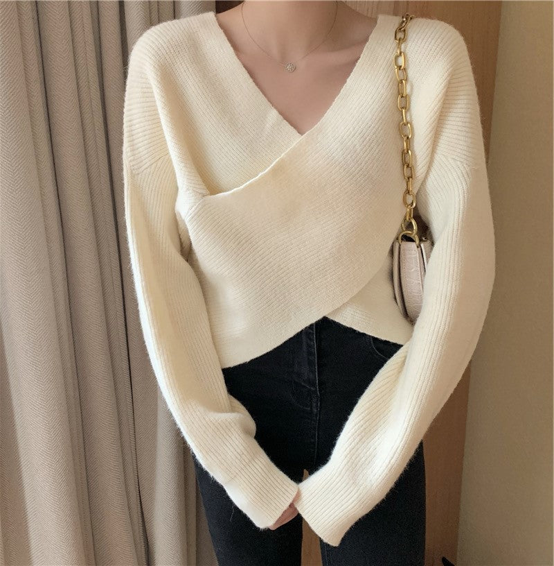 Batwing Sleeve Loose Sweater Sweater for Women