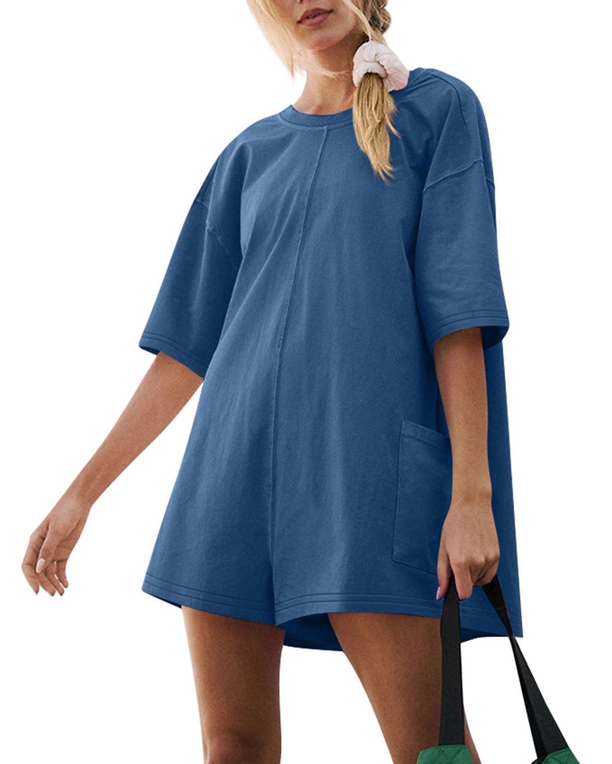 Women's Casual Loose Pocket Jumpsuit Romper