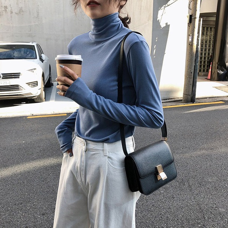Korean Style Slim-Fit Women's Autumn Winter Bottoming Shirt