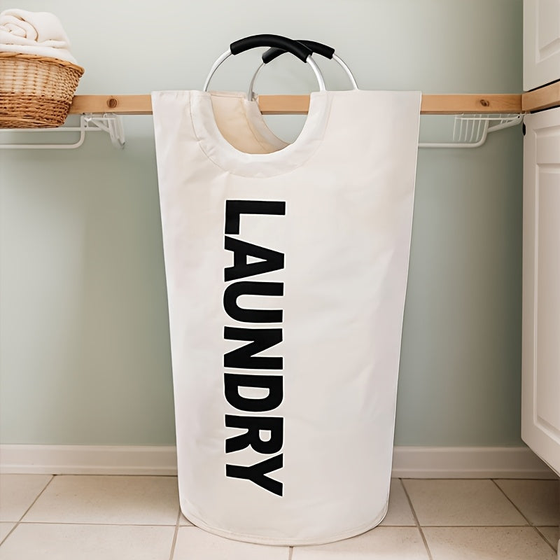 Large Laundry Basket with Foldable Laundry Bag, Independent High Hanger, Foldable Laundry Box, High Quality Laundry Basket, Of High Quality. The Handle Ring Adopts A Half Ring Design And The...