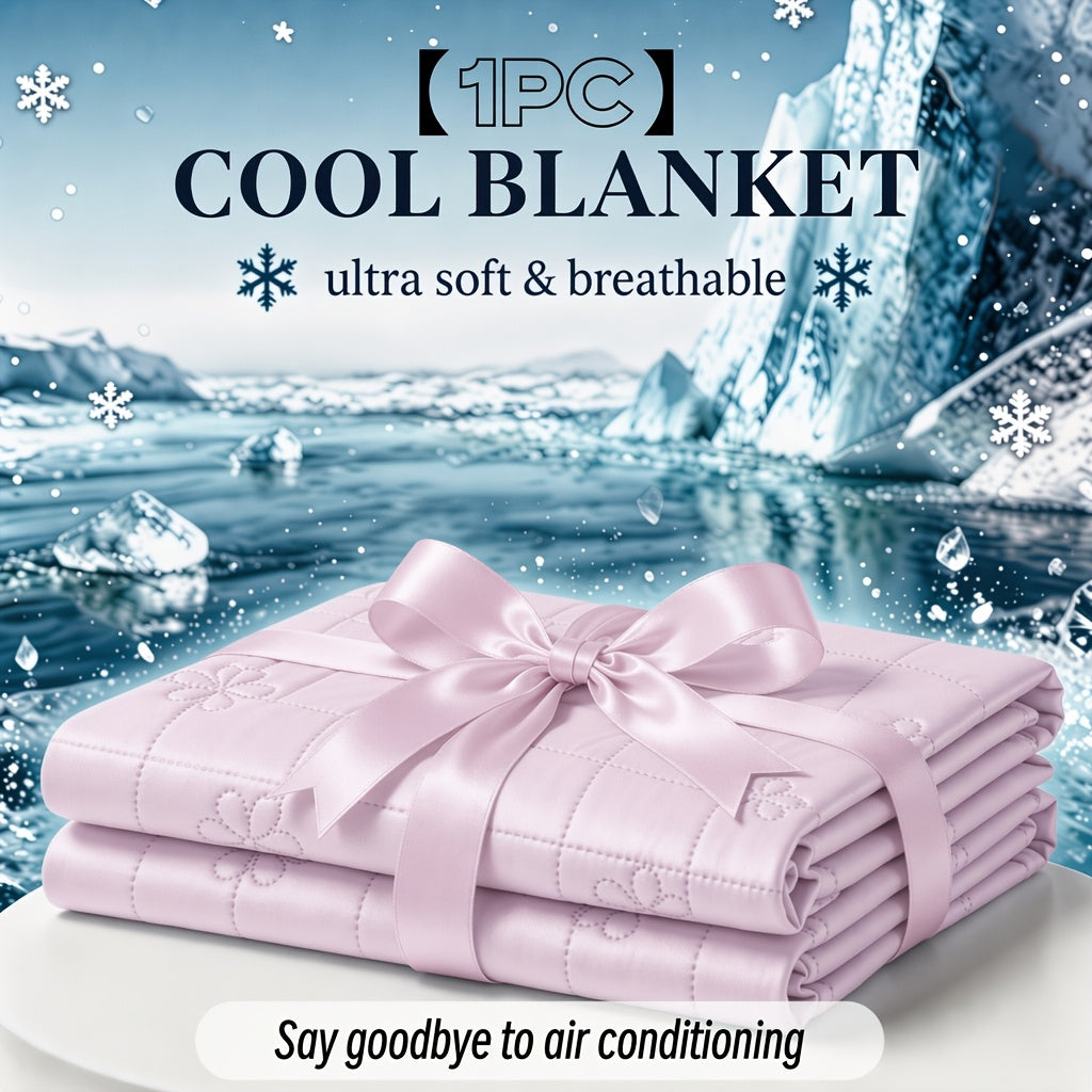 Summer Cooling Blanket – Single Piece, Bamboo Fiber, Double‑Sided Cooling Fabric