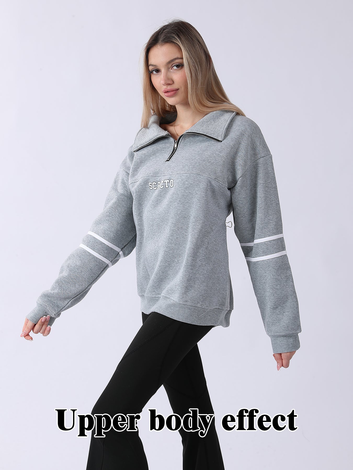 Cozy Women's Long-Sleeve Sweatshirt for Daily Comfort