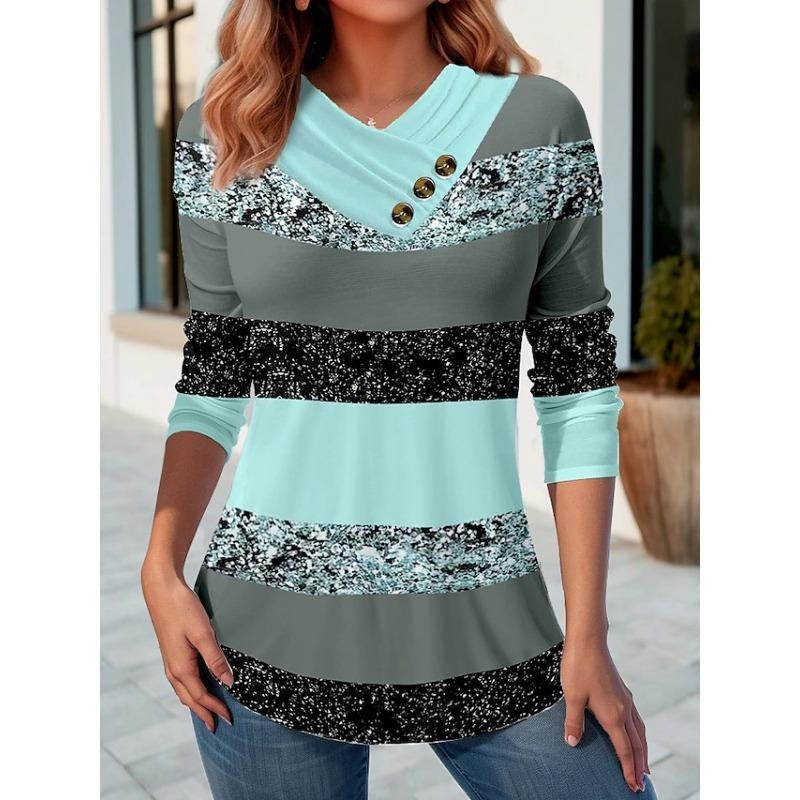 Women's Casual Printed Long Sleeve Autumn Sweatshirt