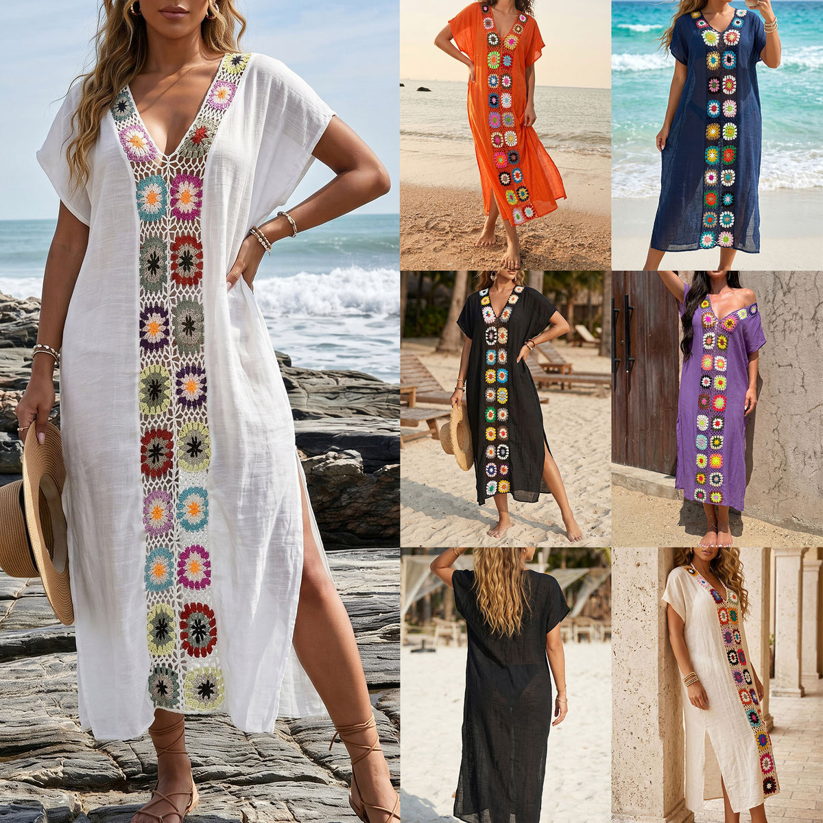 Sexy Spliced Blouse Casual Dress for Women