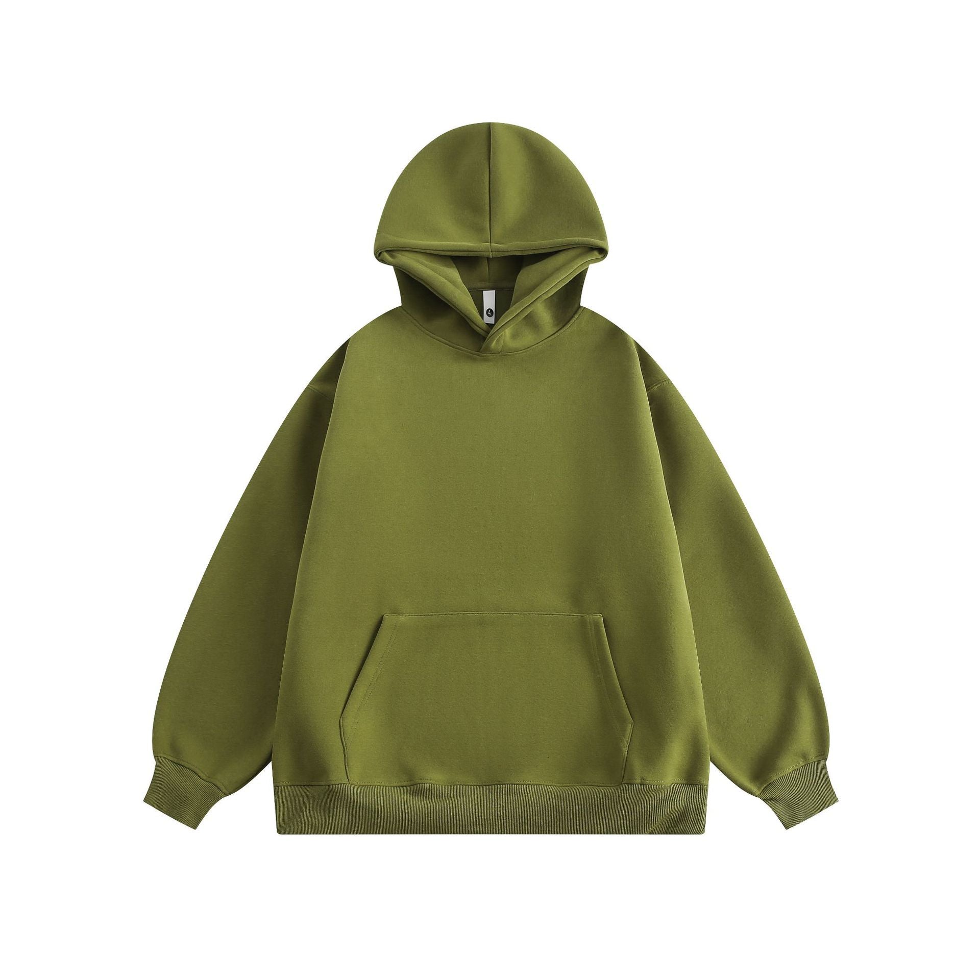 Cozy Solid Color Couple's Casual Pullover Hoodie