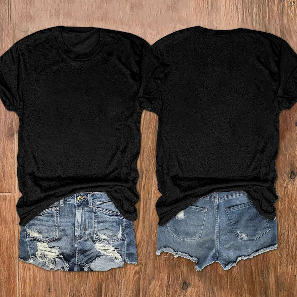 Classic Solid Cotton Casual Crewneck T-Shirt