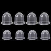 Oil Pump Starter Bulbs Set – 4 Large (22 mm) and 4 Small (19 mm) for Lawnmowers, Trimmers and Blowers