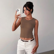 Elegant Bow-Back T-Shirt for Women – Slim Fit, Versatile Style