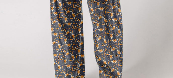 Chic Printed Wide-Leg Overalls with Pleated Pockets