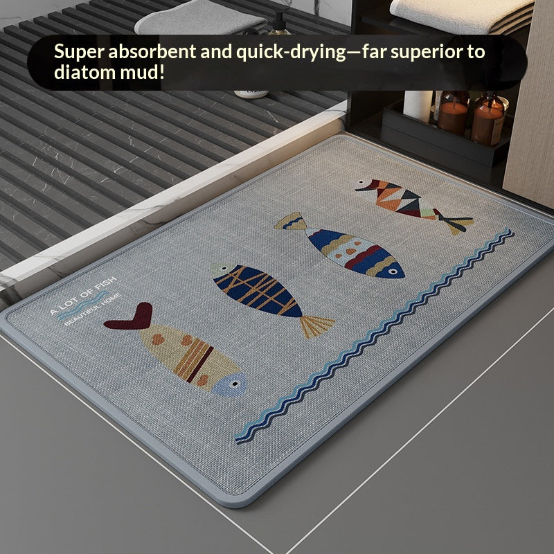 Easy to Maintain Non Slip Linen Woven Printed Pad