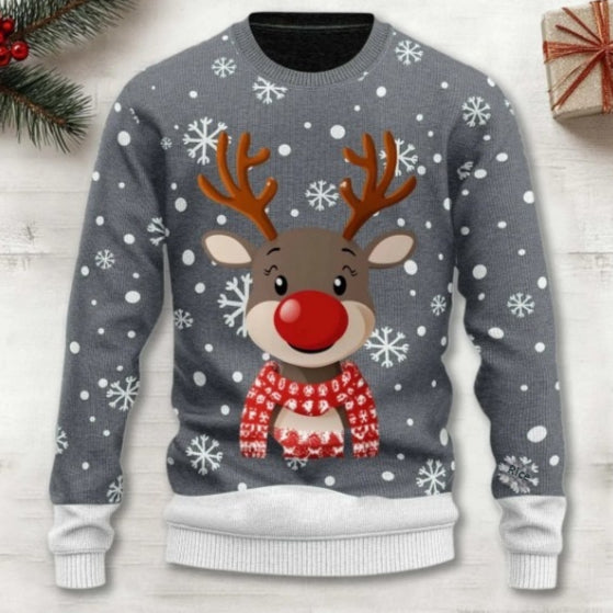 3D Printed Striped Crew Neck Pullover Sweatshirt