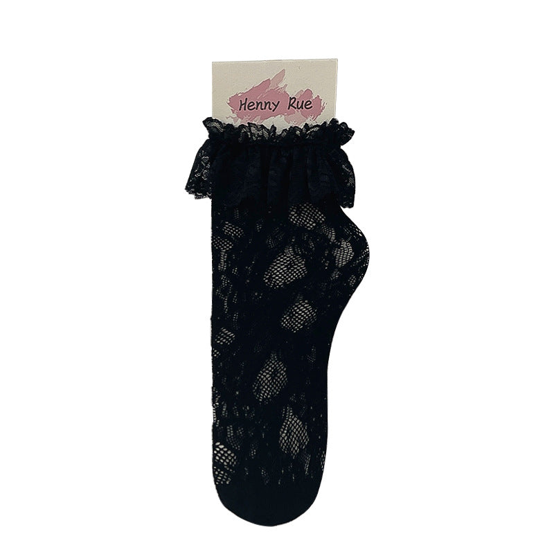 Breathable Mesh Lace Women's Socks - Comfortable & Soft