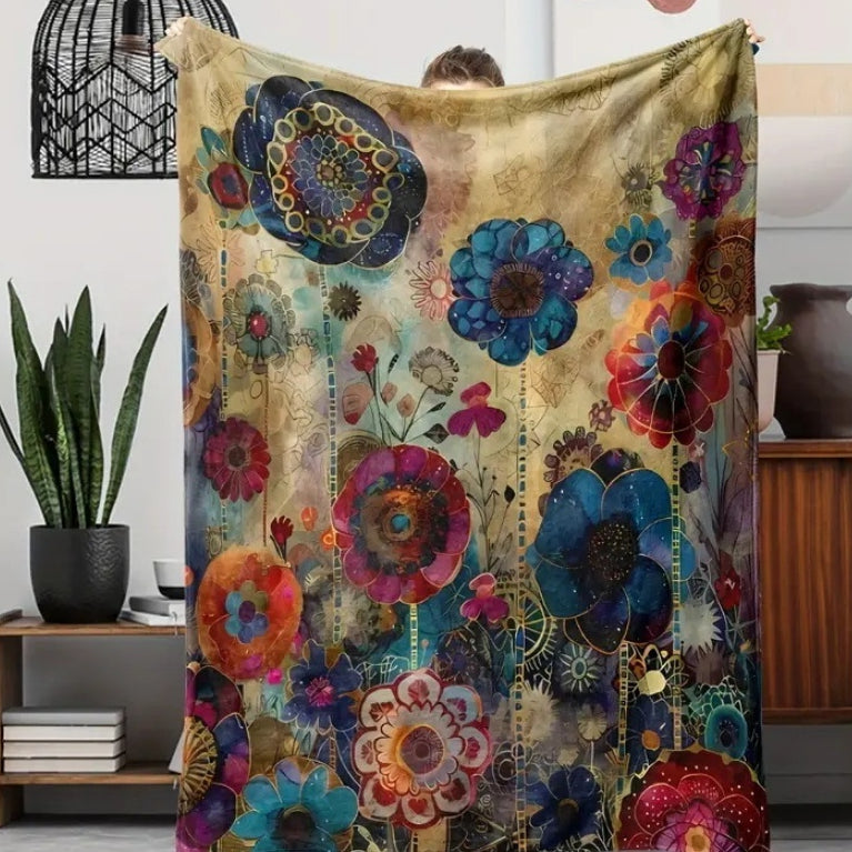 Cross-border Amazon Foreign Trade Flannel Bohemian Blanket Air Conditioning Nap Blanket Shawl Sofa Cover Can Be Set As Pictures