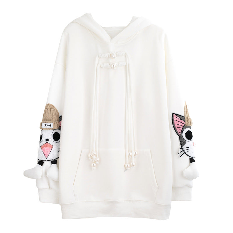 Korean Loose Plus Size Women's Sweatshirt