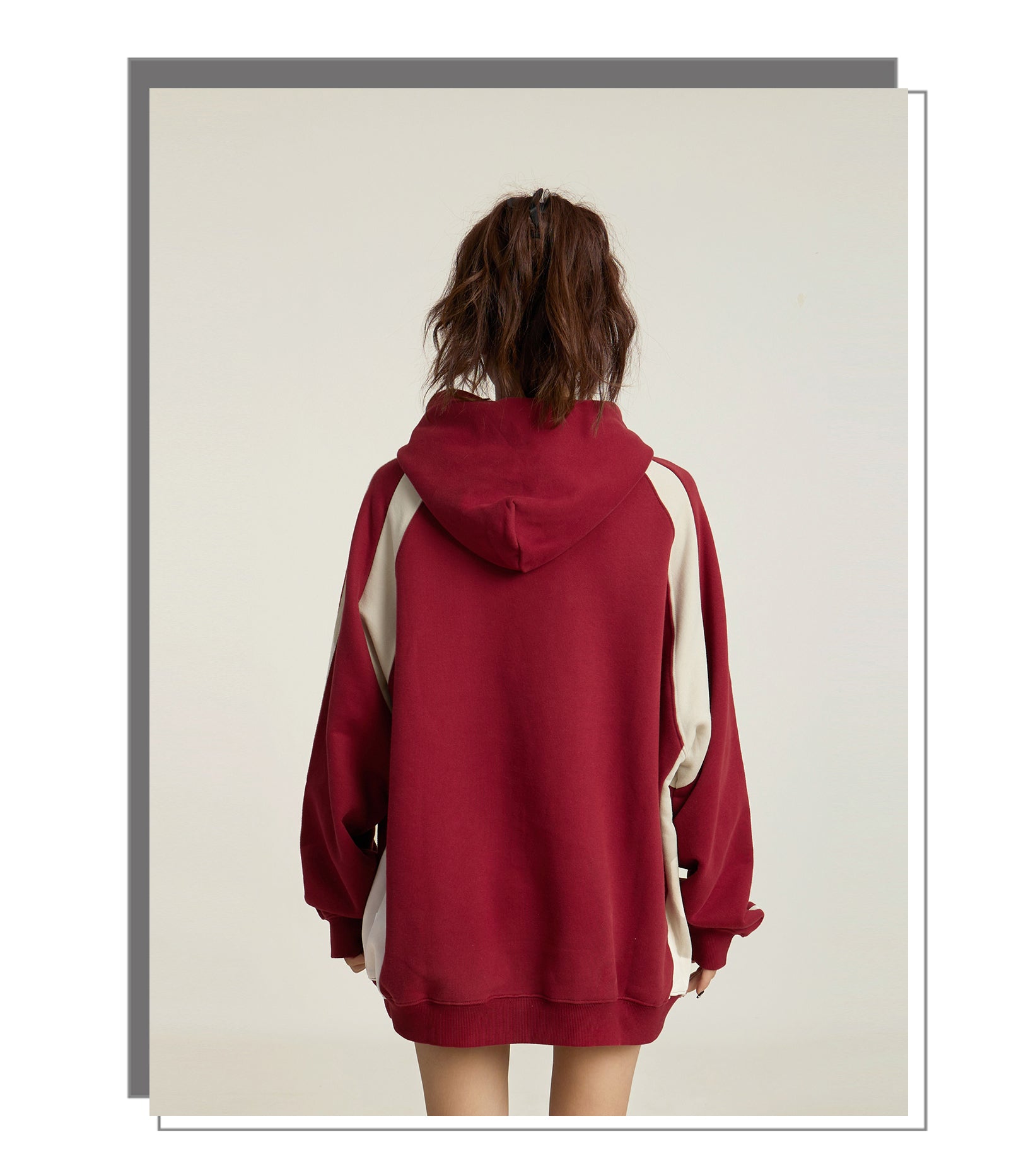 Women's Oversized Fall Hooded Pullover Sweater