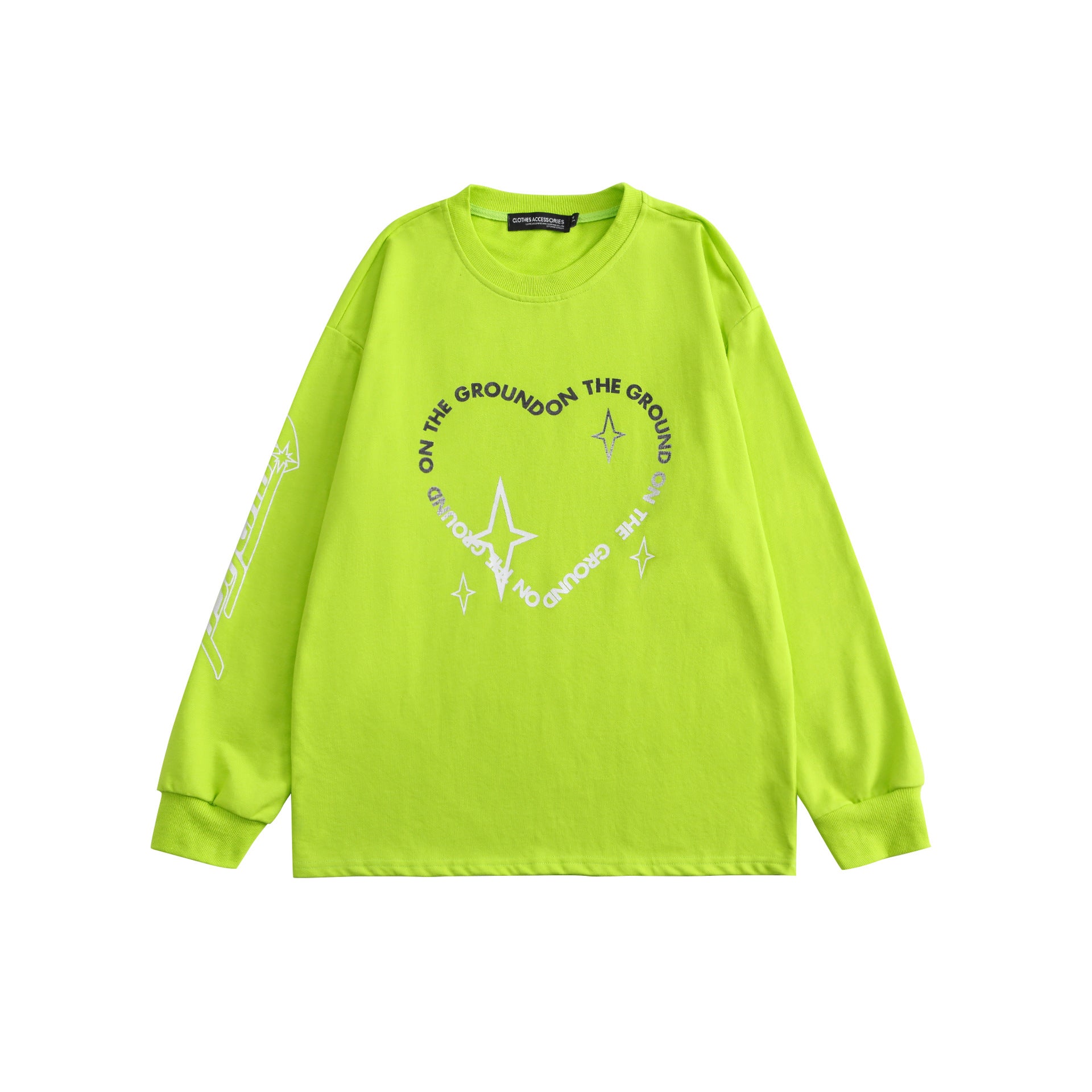 Women's Round Neck Couple Loose Long Sleeve T-shirt