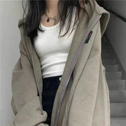 Retro Loose Hong Kong Style Plus Size Coat