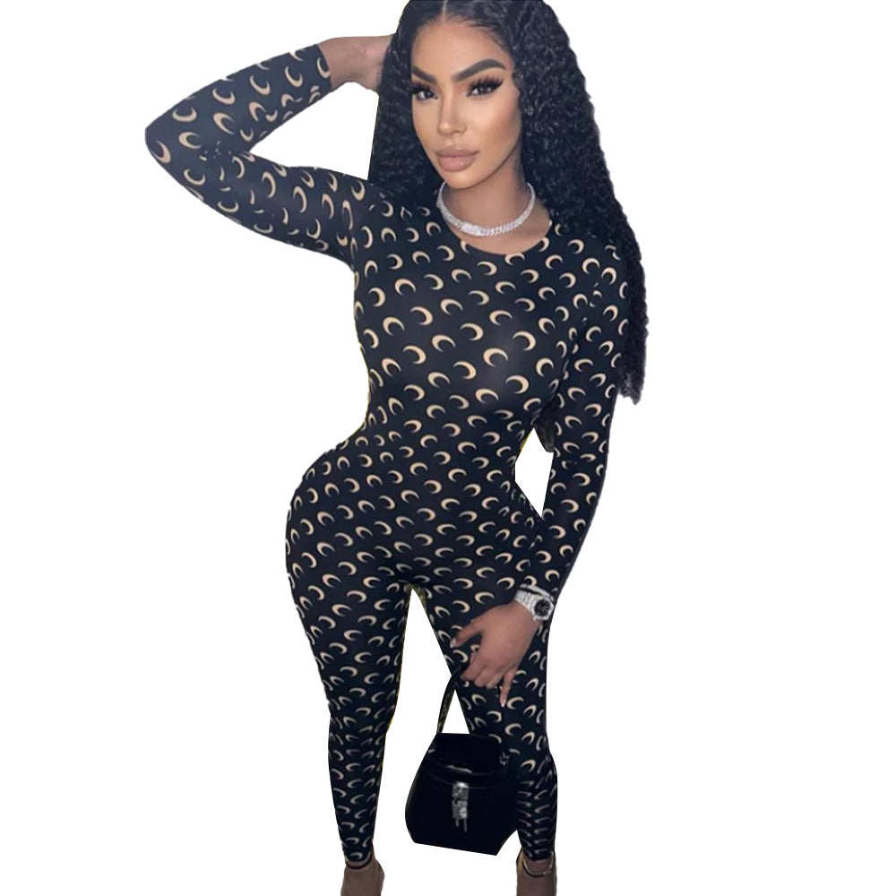 Multicolor Patterned Sleeve Jumpsuit